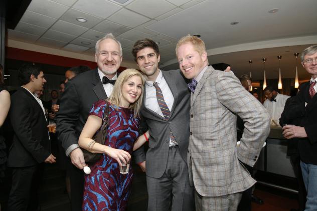Actors Justin Mikita and Jesse Tyler Ferguson stopped by chef Art Smith's Art and Soul restaurant, for D.C.'s first charitable Chefs Ball to kickoff Inauguration Weekend (Photo: Max Krupka).